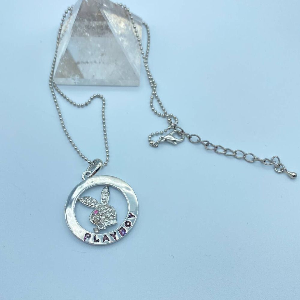 Vintage Playboy Bunny Crystal Necklace